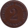 Монета 2 пфеннига. 1907 год (Е), Германская империя. Монета 2 пфеннига. 1907 год (Е), Германская империя.