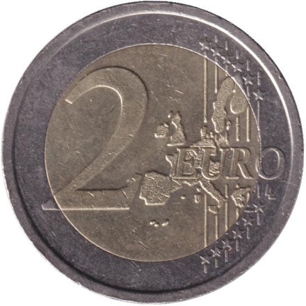 Монета 2 евро, 2004 год, Италия. 50 лет Всемирной продовольственной программы.