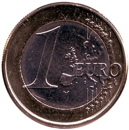 Монета 1 евро. 2012 год, Люксембург. Монета 1 евро. 2012 год, Люксембург.