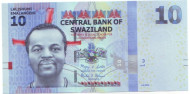 Банкнота 10 эмалангени. 2010 год, Свазиленд. Банкнота 10 эмалангени. 2010 год, Свазиленд.