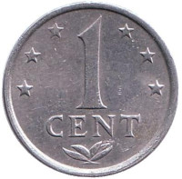 Монета 1 цент. 1979 год, Нидерландские Антильские острова.