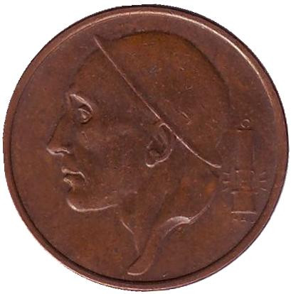 Монета 50 сантимов. 1996 год, Бельгия. (Belgique)