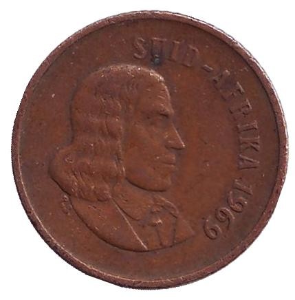 Монета 1 цент. 1969 год, ЮАР. (Suid Afrika) Воробьи. Монета 1 цент. 1969 год, ЮАР. (Suid Afrika) Воробьи.