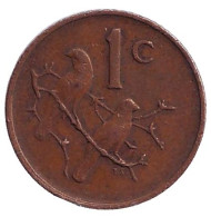 Монета 1 цент. 1969 год, ЮАР. (Suid Afrika) Воробьи. Монета 1 цент. 1969 год, ЮАР. (Suid Afrika) Воробьи.