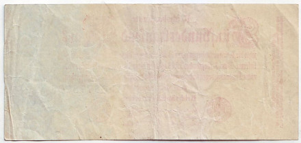 Рейхсбанкнота 500.000 марок. 1923 год, Веймарская республика.