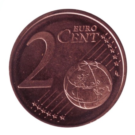 Монета 2 цента. 2012 год, Финляндия. Ролл (50 монет).