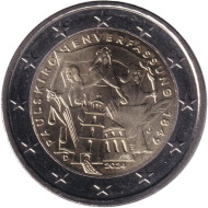 Монета 2 евро. 2024 год (J), Германия. 175 лет Конституции Паульскирхе. Монета 2 евро. 2024 год (J), Германия. 175 лет Конституции Паульскирхе.