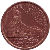 Монета 1 пенни. 2001 год, Остров Мэн. (AC) Руины древнего замка. Монета 1 пенни. 2001 год, Остров Мэн. (AC) Руины древнего замка.