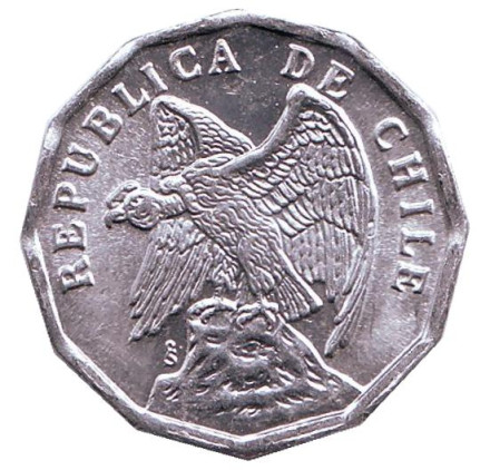 Монета 10 сентаво. 1978 год, Чили. aUNC. Монета 10 сентаво. 1978 год, Чили. aUNC.