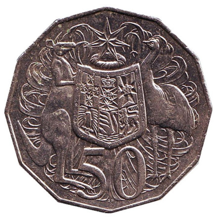 Монета 50 центов. 2015 год, Австралия.