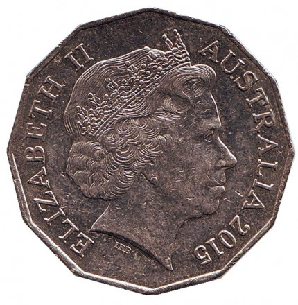 Монета 50 центов. 2015 год, Австралия. Монета 50 центов. 2015 год, Австралия.