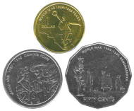 Набор монет "60 лет Победы" (3 шт.). 2005 год, Австралия. Состояние - AU/UNC.