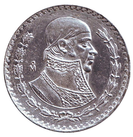Монета 1 песо. 1965 год, Мексика. Хосе Мария Морелос.