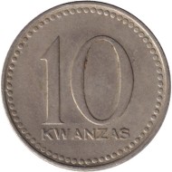 Монета 10 кванза. 1977 год, Ангола. Провозглашение независимости Анголы 11 ноября 1975 года. Монета 10 кванза. 1977 год, Ангола. Провозглашение независимости Анголы 11 ноября 1975 года.