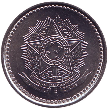 Монета 100 крузейро, 1985 год, Бразилия.