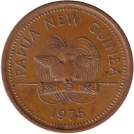 Монета 2 тойа. 1975 год, Папуа-Новая Гвинея. Рыба-лев.