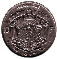 Монета 10 франков. 1977 год, Бельгия. (Belgique) Монета 10 франков. 1977 год, Бельгия. (Belgique)