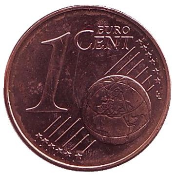 Монета 1 цент. 2016 год, Словакия.