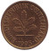 Монета 5 пфеннигов. 1993 год (F), ФРГ. Дубовые листья. Монета 5 пфеннигов. 1993 год (F), ФРГ. Дубовые листья.
