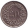 Монета 20 раппенов. 1966 год, Швейцария.