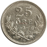 Монета 25 эре. 1910 год, Швеция. (Маленький крест) Монета 25 эре. 1910 год, Швеция. (Маленький крест)