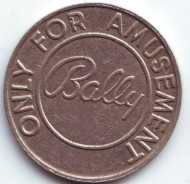 Жетон для развлечений "Bally". (Вар. II). Жетон для развлечений "Bally". (Вар. II).