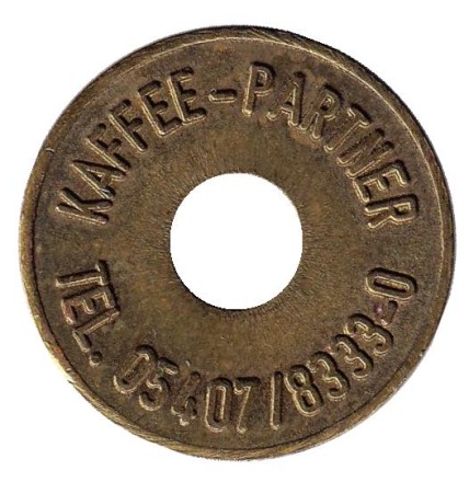 Ost-Automaten. Kaffee-Partner. Жетон торгового автомата. Германия. Ost-Automaten. Kaffee-Partner. Жетон торгового автомата. Германия.