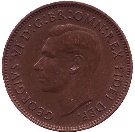 Монета 1 фартинг. 1952 год, Великобритания. Крапивник. (Птица). Монета 1 фартинг. 1952 год, Великобритания. Крапивник. (Птица).