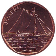 Монета 5 эскудо. 1994 год, Кабо-Верде. UNC. Парусный корабль "Белмира". Монета 5 эскудо. 1994 год, Кабо-Верде. UNC. Парусный корабль "Белмира".
