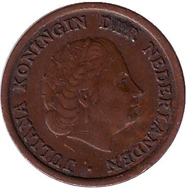 Монета 1 цент. 1951 год, Нидерланды. Монета 1 цент. 1951 год, Нидерланды.