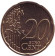 Монета 20 центов. 2003 год (J), Германия. Монета 20 центов. 2003 год (J), Германия.