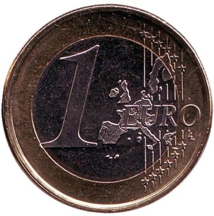 Монета 1 евро. 2003 год, Нидерланды.