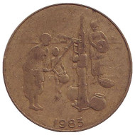 Монета 10 франков. 1983 год, Западные Африканские Штаты. Монета 10 франков. 1983 год, Западные Африканские Штаты.