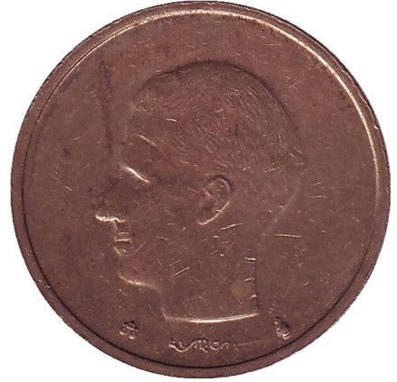 Монета 20 франков. 1993 год, Бельгия. (Belgie)