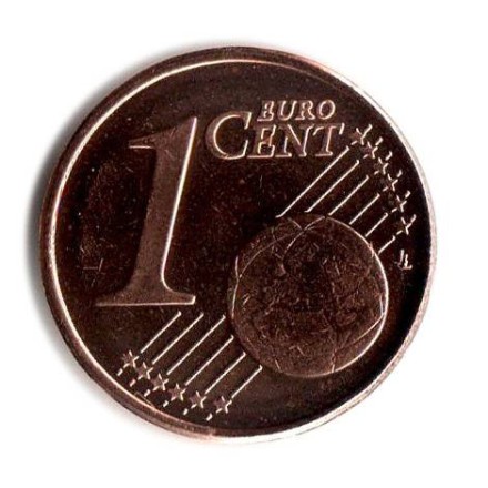 Монета 1 цент. 2012 год, Эстония. Ролл (50 монет).