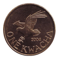 Монета 1 квача, 2004 год, Малави. Орел. Монета 1 квача, 2004 год, Малави. Орел.