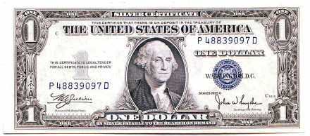 Банкнота 1 доллар. 1935 год, США. (Серия "C")