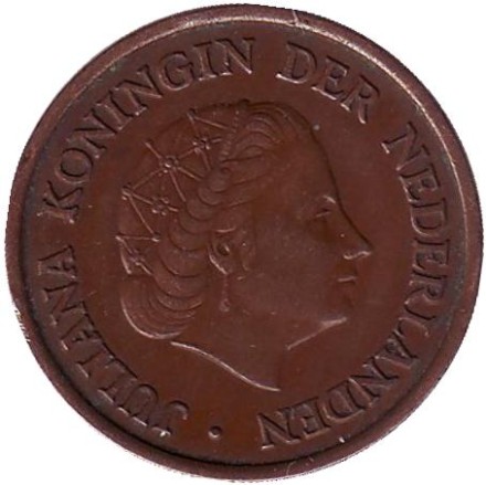 Монета 5 центов. 1950 год, Нидерланды.