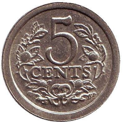 Принц Константин Нидерландский. 5 центов. 1969 год, Нидерланды. Памятный жетон.