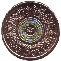День памяти павших. Монета 2 доллара. 2017 год, Австралия. (Без отметки)
