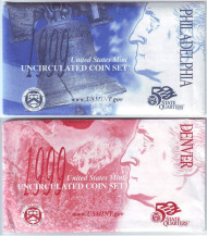 Годовой набор разменных монет США 1999 года (монетные дворы D и P). Годовой набор разменных монет США 1999 года (монетные дворы D и P).