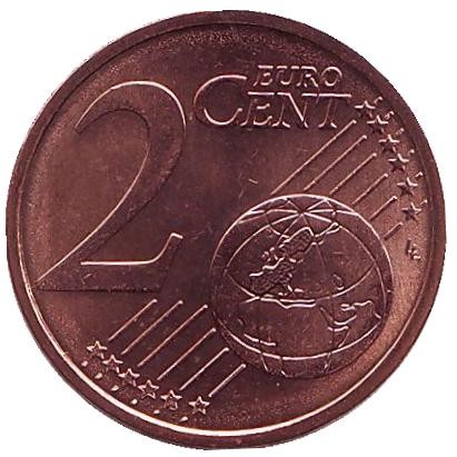 Монета 2 цента. 2016 год, Словакия.