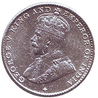 Монета 5 центов. 1918 год, Стрейтс-Сетлментс. Монета 5 центов. 1918 год, Стрейтс-Сетлментс.