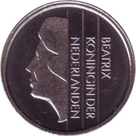 Монета 10 центов. 1991 год, Нидерланды. BU. Монета 10 центов. 1991 год, Нидерланды. BU.
