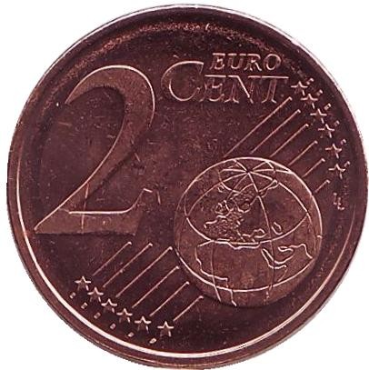 Монета 2 цента, 2013 год, Финляндия. Монета 2 цента, 2013 год, Финляндия.