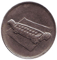 Монета 10 сен. 2005 год, Малайзия. Манкала. Монета 10 сен. 2005 год, Малайзия. Манкала.