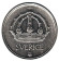 Монета 25 эре. 1947 год, Швеция. (Тонкая "7") Монета 25 эре. 1947 год, Швеция. (Тонкая "7")