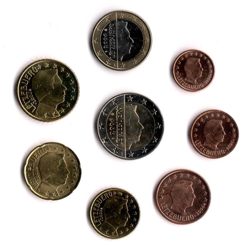 Выпуски монет евро. Набор евро монет Люксембург. Евро монеты номинал. Евро железные монеты. Коллекционные монеты евро.