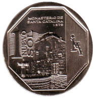 Монета 1 соль. 2011 год, Перу. Монастырь «Санта-Каталина». Монета 1 соль. 2011 год, Перу. Монастырь «Санта-Каталина».
