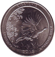 Монета 25 центов (P). 2015 год, США. Национальный монумент Кисатчи. Парк № 27. Монета 25 центов (P). 2015 год, США. Национальный монумент Кисатчи. Парк № 27.